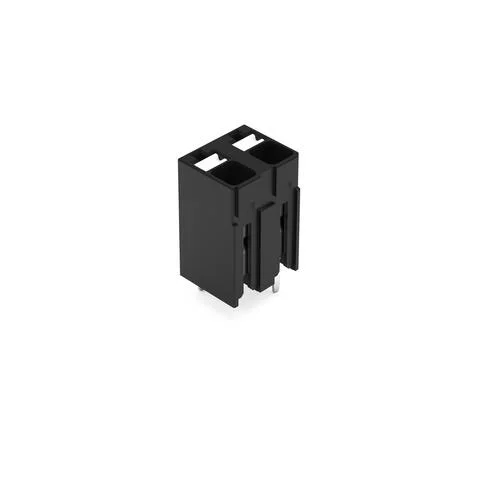 2086-3122/300-000 - THR PCB terminal block; push-button; 1.5 mm²; Pin spacing 5 mm; 2-pole; Push-in CAGE CLAMP®; Solder pin length 1.5 mm; 1,50 mm²; black