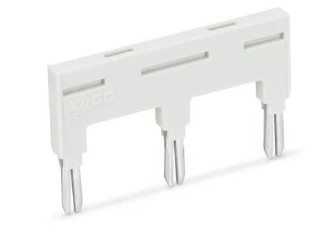 788-114 - Jumper; for jumper slot; 3-way; insulated; light gray 788-114 - Jumper; for jumper slot; 3-way; insulated; light gray