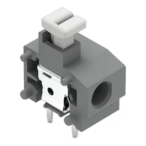 235-752/331-000 - Stackable PCB terminal block; push-button; 1.5 mm²; Pin spacing 7.5/7.62 mm; 1-pole; Push-in CAGE CLAMP®; 1,50 mm²; dark gray
