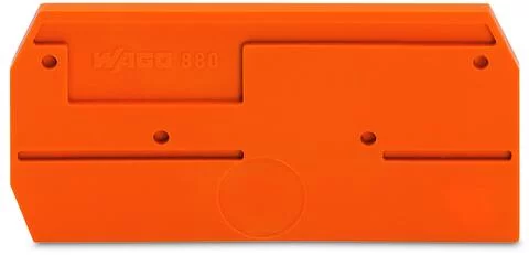 880-328 - End and intermediate plate; 2.5 mm thick; orange 880-328 - End and intermediate plate; 2.5 mm thick; orange