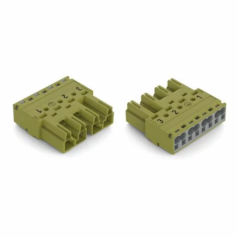 770-274/073-000 - Plug; 4-pole; 4,00 mm²; light green