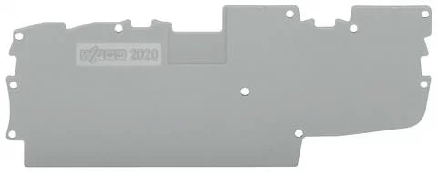 2020-1491 - End and intermediate plate; 1 mm thick; gray