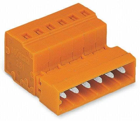 231-641 - Male connector; 11-pole; Pin spacing 5.08 mm ; orange