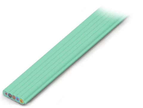 897-252 - Flat cable; B2ca; 5G 2.5 mm²; halogen-free; 3L + N + PE; 0.6/1 kV; 2,50 mm²; green