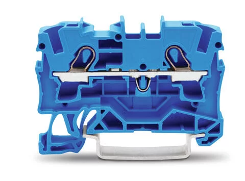 2004-1204 - TOPJOB®S feedthrough terminal block; rail mount; 2-conductor; 6.2 mm wide; blue