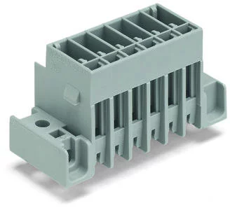 769-633/007-000 - THT male header; 1.0 x 1.0 mm solder pin; straight; clamping collar; Pin spacing 5 mm; 3-pole; gray 769-633/007-000 - THT male header; 1.0 x 1.0 mm solder pin; straight; clamping collar; Pin spacing 5 mm; 3-pole; gray