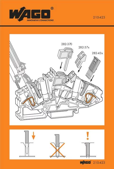 210-423 - Stickers for operating instructions