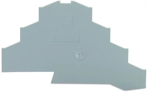 281-365 - End and intermediate plate; 1 mm thick; gray