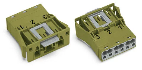 770-773 - WINSTA® through-panel plug (male); snap-in; 1/2/3 marking; 3-pole; light green 770-773 - WINSTA® through-panel plug (male); snap-in; 1/2/3 marking; 3-pole; light green