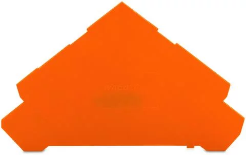280-323 - End and intermediate plate; 1 mm thick; for quadruple-deck terminal blocks; orange