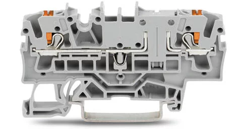 2202-1601 - TOPJOB®S through terminal block with Push-buttons; same profile as 2-conductor disconnect/test terminal blocks; rail mount; 2-conductor; 5.2 mm wide; gray 2202-1601 - TOPJOB®S through terminal block with Push-buttons; same profile as 2-conductor disconnect/test terminal blocks; rail mount; 2-conductor; 5.2 mm wide; gray