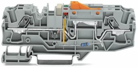 2006-1671/1000-851 - TOPJOB®S ground disconnect terminal block; rail mount; 2-conductor; 7.5 mm wide; gray; 230 V 2006-1671/1000-851 - TOPJOB®S ground disconnect terminal block; rail mount; 2-conductor; 7.5 mm wide; gray; 230 V