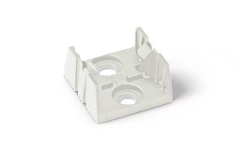 890-674 - Mounting plate; 4-pole; for distribution connectors; Plastic; white