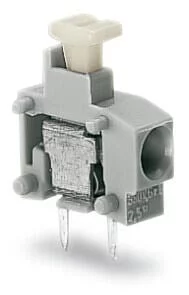 235-745/331-000 - Stackable PCB terminal block; push-button; 1.5 mm²; Pin spacing 5/5.08 mm; 1-pole; Push-in CAGE CLAMP®; 1,50 mm²; white