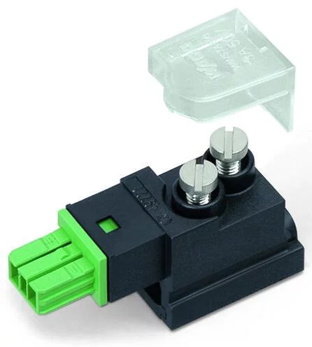 893-122 - Tap-off module; for flat cable; 2-pole; Cod. E; with cable connection on the output side; green