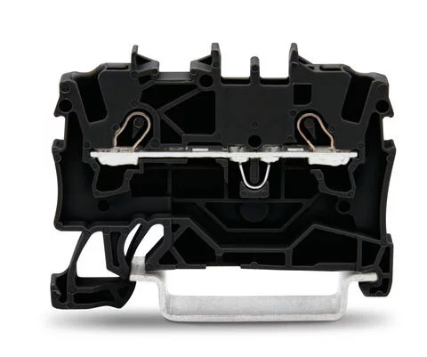 2001-1205 - TOPJOB®S feedthrough terminal block; rail mount; 2-conductor; 4.2 mm wide; black