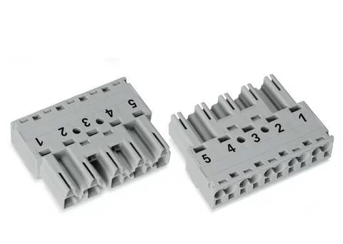 770-255 - Plug; 5-pole; 4,00 mm²; gray 770-255 - Plug; 5-pole; 4,00 mm²; gray