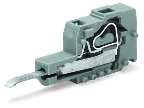 231-127 - Testing plug module with contact stud; for 236 Series; Pin spacing 5 mm / 0.197 in; 2,50 mm²; gray 231-127 - Testing plug module with contact stud; for 236 Series; Pin spacing 5 mm / 0.197 in; 2,50 mm²; gray