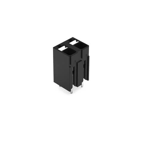 2086-3102 - THR PCB terminal block; push-button; 1.5 mm²; Pin spacing 5 mm; 2-pole; Push-in CAGE CLAMP®; 1,50 mm²; black