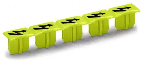 2016-115 - TOPJOB®S protective warning marker; with high-voltage symbol, for 2016 series terminal blocks; for 5 terminal blocks