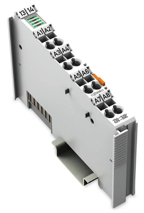 750-530/025-000 - 8-channel digital output; 24 VDC; 0.5 A; Ext. Temperature