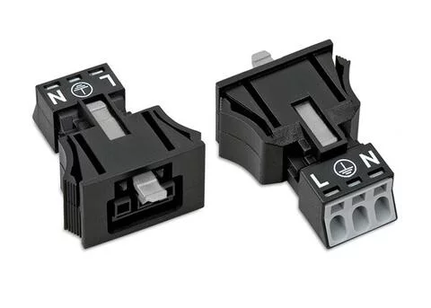 890-703 - WINSTA® through-panel socket (female); MINI; snap-in; L/G/N marking; 3-pole; black 890-703 - WINSTA® through-panel socket (female); MINI; snap-in; L/G/N marking; 3-pole; black