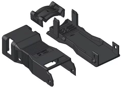 890-504 - Strain relief housing; 4-pole; with locking clip; for 1 cable; 6.5 … 10.5 mm; 45 mm; black 890-504 - Strain relief housing; 4-pole; with locking clip; for 1 cable; 6.5 … 10.5 mm; 45 mm; black