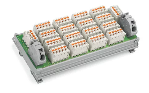 288-870/000-040 - Potential distribution module; 8 potentials; with 6 connection points each; with 42 ground clamping points