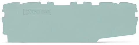2000-2195 - TOPJOB®S end/intermediate plate; for 2000-21xx series terminal blocks; 0.7 mm wide; gray