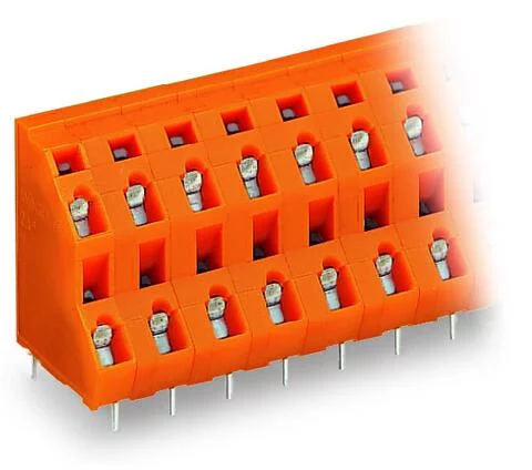 736-652 - Double-deck PCB terminal block; 2.5 mm²; Pin spacing 7.62 mm; 4-pole; CAGE CLAMP®; 2,50 mm²; orange