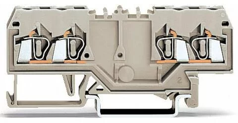 280-995 - Double potential terminal block; 2.5 mm²; suitable for Ex e II applications; with double, center marker slot; for DIN-rail 35 x 15 and 35 x 7.5; CAGE CLAMP®; 2,50 mm²; light gray