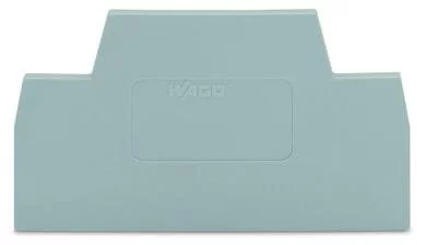 281-340 - End and intermediate plate; 2.5 mm thick; gray