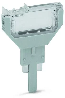 2002-800 - TOPJOB®S empty component plug housing; for 2002 series carrier terminal blocks; 2-pole; 5.2 mm wide; gray