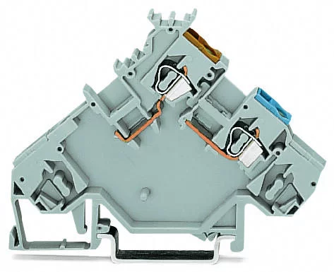 280-564 - 2-conductor sensor supply terminal block; with colored conductor entries; 2.5 mm²; CAGE CLAMP®; 2,50 mm²; gray
