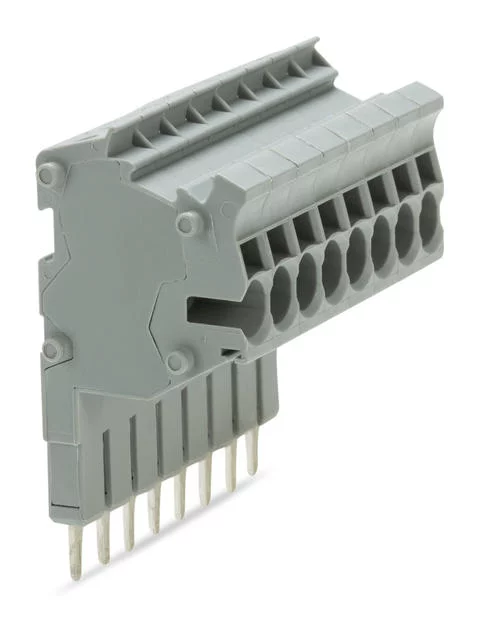 2002-558 - TOPJOB® S connector strip; for 2002 series; for jumper contact slot; 8-pole; gray