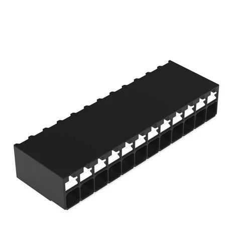 2086-1212/700-000/997-607 - SMD PCB terminal block; push-button; 1.5 mm²; Pin spacing 3.5 mm; 12-pole; Push-in CAGE CLAMP®; 1,50 mm²; black