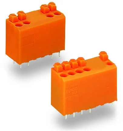 735-126/001-000 - PCB terminal block; push-button; 1.5 mm²; Pin spacing 3.81 mm; 4-pole; PUSH WIRE®; 1,50 mm²; orange