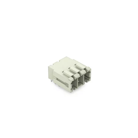 831-3623 - THT male header; 1.0 x 1.2 mm solder pin; angled; 100% protected against mismating; Pin spacing 7.62 mm; 3-pole; light gray