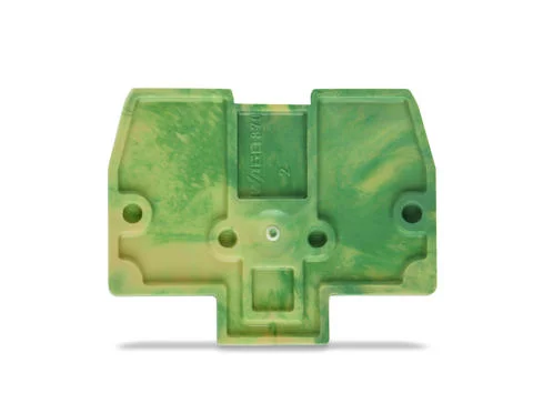 870-926 - End and intermediate plate; 2 mm thick; for 2-conductor ground conductor Ex term; green-yellow 870-926 - End and intermediate plate; 2 mm thick; for 2-conductor ground conductor Ex term; green-yellow