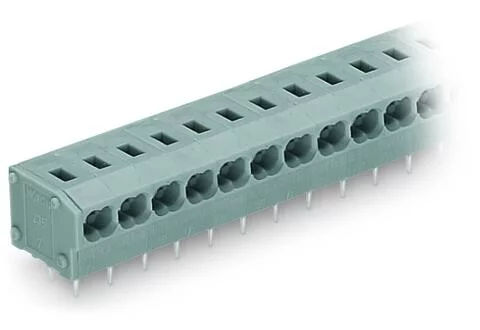 235-452 - 2-conductor PCB terminal block; 0.75 mm²; Pin spacing 5/5.08 mm; 2-pole; PUSH WIRE®; 0,75 mm²; gray