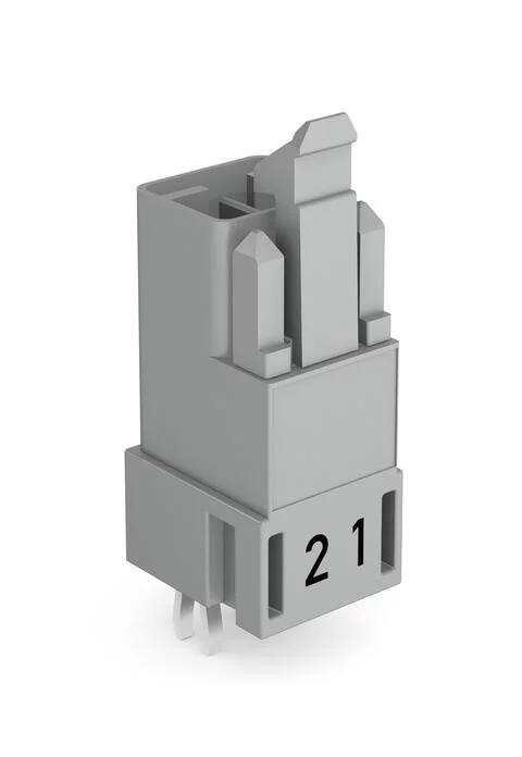 890-852 - Plug for PCBs; straight; 2-pole; Cod. B; gray 890-852 - Plug for PCBs; straight; 2-pole; Cod. B; gray