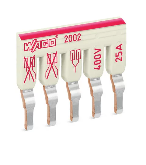 2002-475 - TOPJOB®S staggered jumper; for 2002 and 2003 series; insulated; 5-way; light-gray