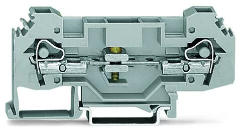 282-135 - 2-conductor disconnect/test terminal block; for DIN-rail 35 x 15 and 35 x 7.5; 6 mm²; CAGE CLAMP®; 6,00 mm²; gray