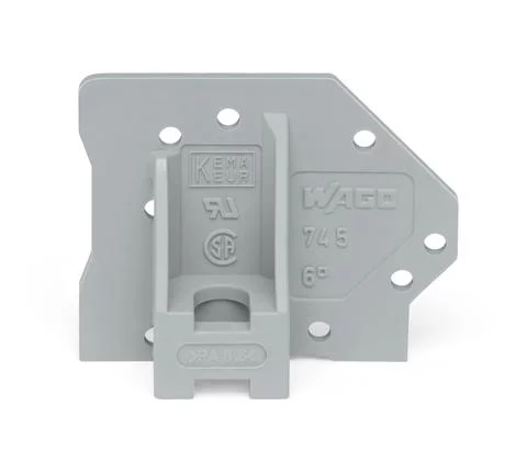 745-340 - End plate; with flange; gray