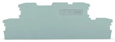 2002-2991 - TOPJOB®S end/intermediate plate; for 2002-29xx series terminal blocks; 1.0 mm wide; gray
