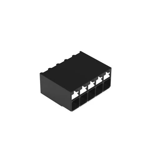 2086-1205/700-000/997-605 - SMD PCB terminal block; push-button; 1.5 mm²; Pin spacing 3.5 mm; 5-pole; Push-in CAGE CLAMP®; 1,50 mm²; black