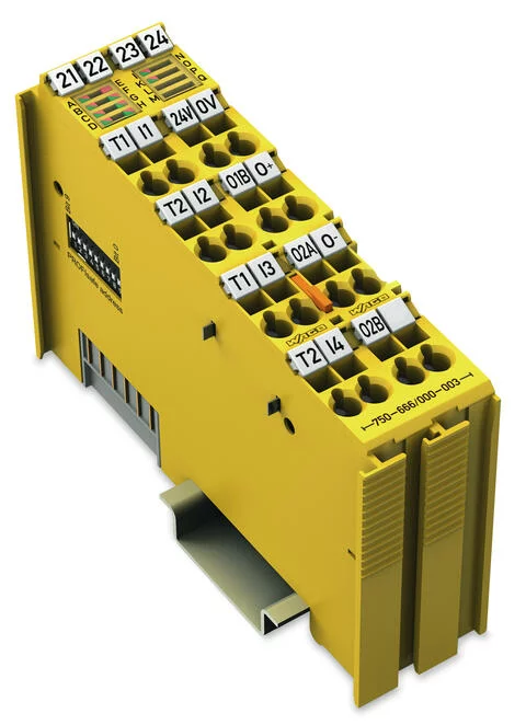 750-666/000-003 - Fail-safe 4/2 channel digital input/output; 24 VDC; 10 A; PROFIsafe V2.0 iPar