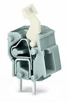 257-551 - Stackable PCB terminal block; push-button; 2.5 mm²; Pin spacing 7.5/7.62 mm; 1-pole; CAGE CLAMP®; commoning option; 2,50 mm²; gray