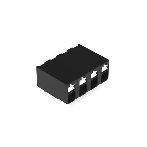 2086-3224/300-000 - THR PCB terminal block; push-button; 1.5 mm²; Pin spacing 5 mm; 4-pole; Push-in CAGE CLAMP®; Solder pin length 1.5 mm; 1,50 mm²; black