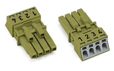 890-264 - Socket; 4-pole; Cod. B; 1,50 mm²; light green